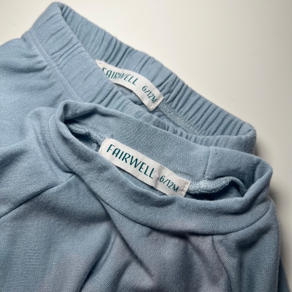 FAIRWELL Blue Tie Dye Jogger and Long Sleeve Set Very Soft FAIR CONDITION - Picture 5 of 5